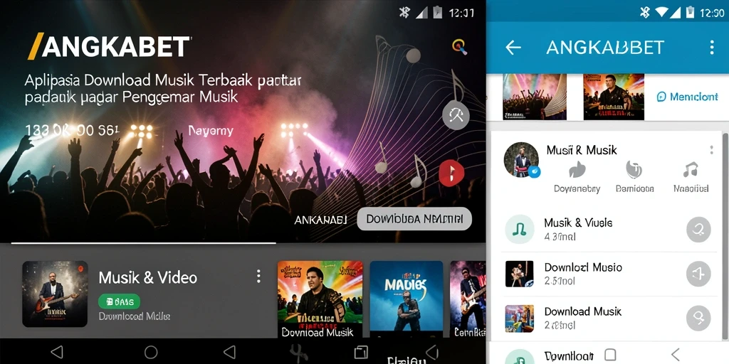 Antarmuka pengguna ANGKABET dengan fitur Download Musik yang menarik.