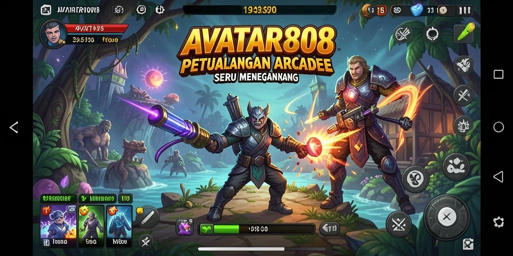 Tampilan menarik dari antarmuka permainan AVATAR808 yang penuh warna.