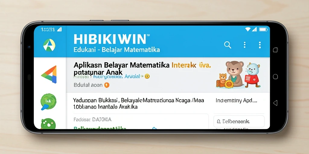 Tampilan antarmuka HIBIKIWIN yang interaktif dan menarik.