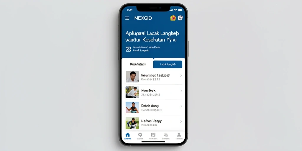 Tampilan antarmuka pengguna NEXGID yang intuitif dan menarik.