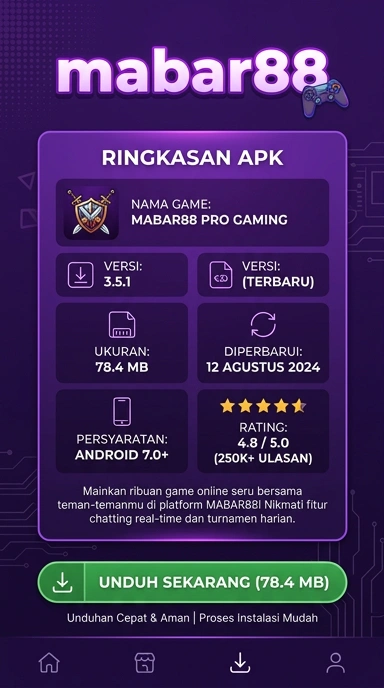 Tampilan halaman APK mabar88