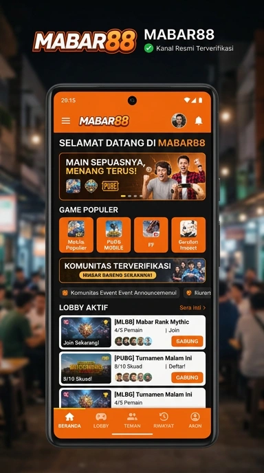 Tampilan kanal resmi mabar88